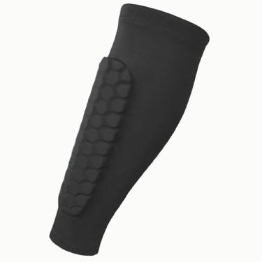 Imagem de MotiveTech Caneleiras E Protetores de Perna para Futebol com Suporte para Panturrilha para Atletas, preto XL