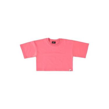 Imagem de Blusa Cropped Infantil Básica Infantil Gloss, Rosa, 4