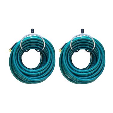 Imagem de UpCaddy One – Suporte de parede para gancho de mangueira, comporta 7,6 a 30,5 metros de mangueira de 1,9 cm – suporte de mangueira de alumínio (2 cabides)