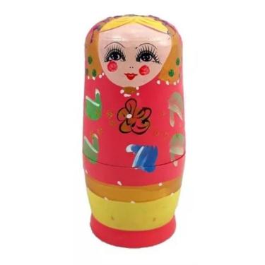 Imagem de Matrioska Russa Rosab 6 Bonecas Uma Dentro Da Outra 14 Cm