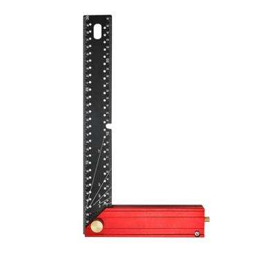 Imagem de Generic Régua quadrada para carpintaria, ferramenta de layout quadrada para carpinteiro, régua em L para marcenaria