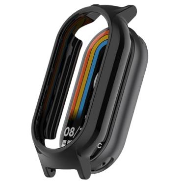 Imagem de MOTONG Capa protetora compatível com Xiaomi Band 10 – Capa protetora para relógio de PC compatível com Xiaomi MI Band 10/9/8 (preto)