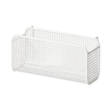 Imagem de predolo Cesta de metal para armazenamento suspensa, prateleira de cabeceira multifuncional, organizador de beliche, White M