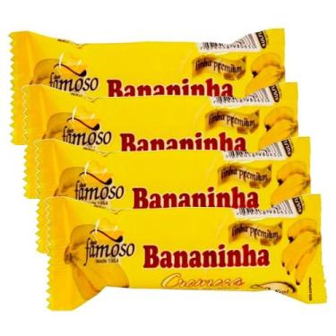Imagem de Kit 4 Doce Bananinha Cremosa Tradicional 30g - Doce Famoso