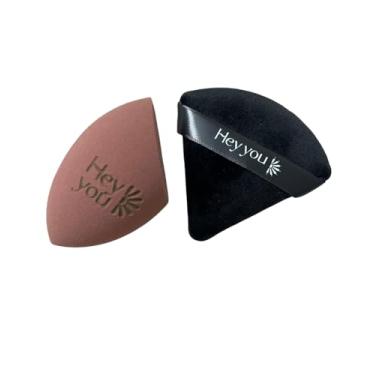 Imagem de Kit Esponja de Maquiagem, Expansível, vegana, hipoalergênicas, sem latex e cruelty free Hey You | puff veludo | blend hidrofilica