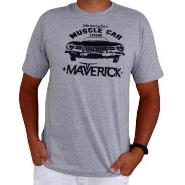 Imagem de Camiseta Carros Clássicos Antigos Top - LGAMN, Cinza, G