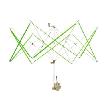 Imagem de Enrolador de fios Swift para enrolador de bolas de fio, suporte de fio de tricô, enrolador de fio rápido para guarda-chuva, suporte de enrolador de bobina operado manualmente, enrolador de bolas de