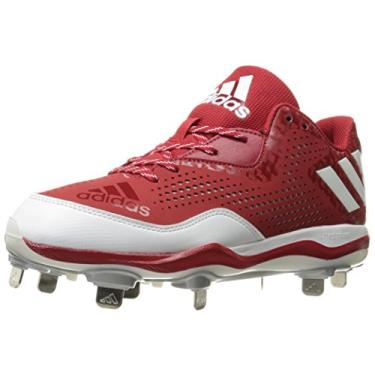 Imagem de adidas Tênis masculino Freak X Carbon Mid Softball, Vermelho elétrico/branco/prata metálico, (8 M US)