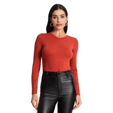 Imagem de Blusa Manga Longa Básica Select Gola V Cores-Feminino