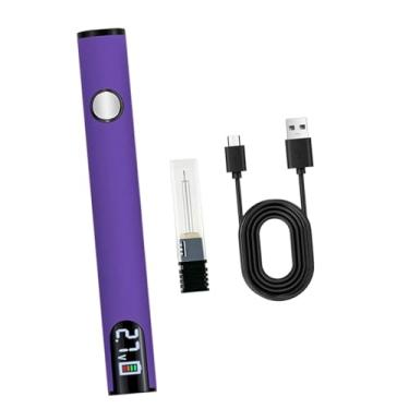 Imagem de oshhni Kit de ferro de solda USB recarregável mini atualizado portátil sem fio caneta de solda bateria caneta para reparo eletrônico faça você mesmo, Roxo