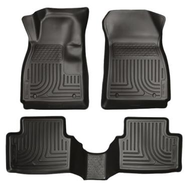 Imagem de Husky Liners - 98291 serve para Chevrolet Sonic Weatherbeater 2012-19 frente e 2º assento tapetes pretos