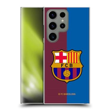 Imagem de Head Case Designs Capa traseira rígida oficialmente licenciada pelo FC Barcelona Home 2024/25 Crest Kit compatível com Samsung Galaxy S23 Ultra 5G