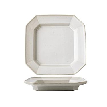 Imagem de Prato de serviço, prato de jantar, pratos de jantar geométricos chineses, pratos de jantar de cerâmica para casa, restaurante, porcelana, decorativo Dim Sum, pratos seguros para micro-ondas