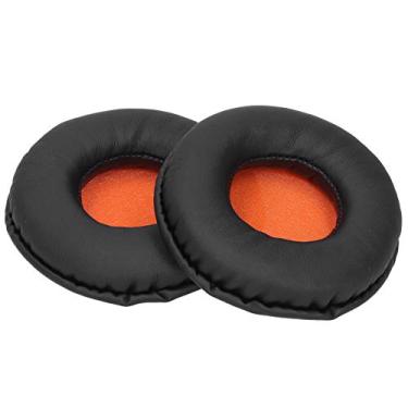 Imagem de KUIDAMOS Par de Travesseiro de Capa de Fone de Ouvido Com Esponja de Memória Macia para HESH/HESH 2.0, Substituição de Almofada de Ouvido Durável e Confortável (Preto Laranja)