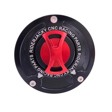 Imagem de Riderjacky Compatível com tampa de tanque de combustível sem chave de liberação rápida Honda CBR500R CBR 500R 2016-2023| CB1000R Neo Sports Cafe 2018-2023 | CB 1100 CB1100 2017-23 | Macaco 125 2018