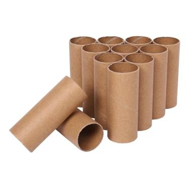 Imagem de Esquirla 12x Tubos de Papelão Resistente e Grosso para Artesanato, Artesanato, Embrulho de Presentes, Rolos de Papel Toalha para Projetos DIY Feitos à Mão, 10cm