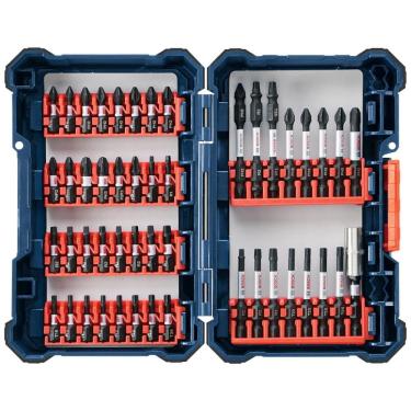 Imagem de Conjunto de Aparafusamento 48 peças e Estojo, BOSCH SDMS48, Verde Limão