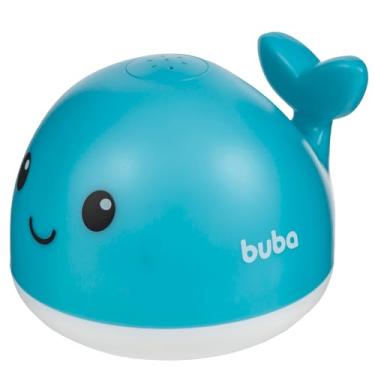 Imagem de BUBA – Baleia Azul Esguicha Água Brinquedo diverção banho e pscina para bêbe e criança