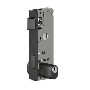 Imagem de Fechadura Para Vidro Temperado Com Maçaneta 21mm 3080E124 Preto 3F