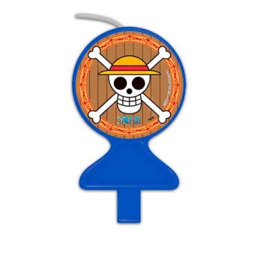 Imagem de Vela Para Bolo de Aniversário Festa Comemoração - One Piece - Festcolo