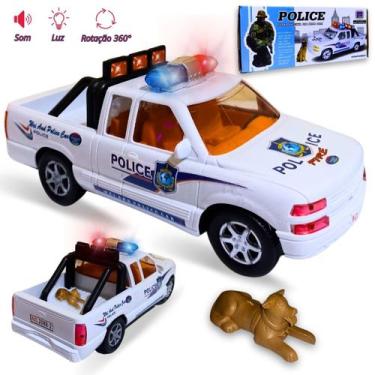 Imagem de Carrinho De Polícia Brinquedo Bate Volta Com Luz Som Sirene - Europio,
