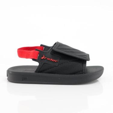 Imagem de Chinelo Slide Menino Rider 12414, Preto, 22