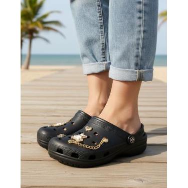 Imagem de Babuche Sandália Confortável Ventilado Com Enfeite Super Lev - ROTA, P