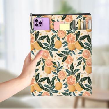 Imagem de Presentes para amantes de livros de toranja, capa de livro, bolsa de livros para livros com bolso frontal com zíper, acessórios para livros de toranja, presentes para mulheres, leitora, aniversário