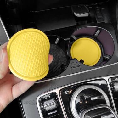 Imagem de Pacote com 2 suportes de copo de carro antiderrapantes porta-copos de proteção para porta-copos e organização interna