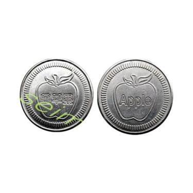 Imagem de 100 Peças De Fichas De Moeda De Aço Inoxidável Com Design Clássico De 