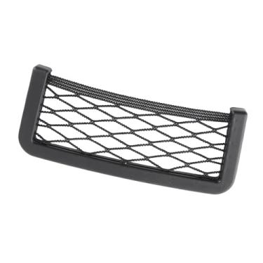 Imagem de Acouto Rede de armazenamento de assento de carro, organizador universal de bolso traseiro para assento de carro, bolsa de rede de nylon, suporte para telefone