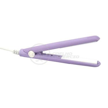 Imagem de Mini Chapinha Prancha Portátil 17Cm Bivolt Profissional Roxo