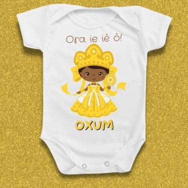 Imagem de Body Roupa Para Bebê Orixás Oxum Candomblé Umbanda - Borizinho Baby, B