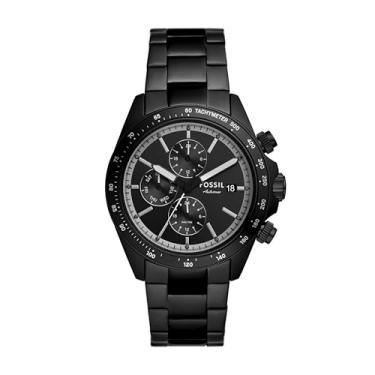 Imagem de Fossil Relógio masculino de aço inoxidável preto multifuncional Autocross (Modo: FS6125)