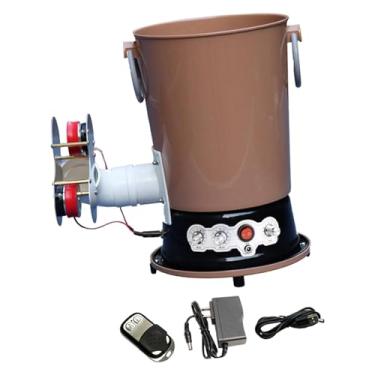 Imagem de Aymzbd Máquina de Treinamento Robótico, com Controle Remoto, Dispensador de Bolas de Alta Capacidade E Lançador Automático de Bolas, Marrom