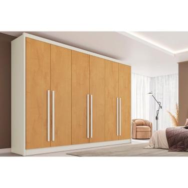 Imagem de Guarda Roupa 6 Portas E 6 Gavetas Valencia Off White/peroba - Europa