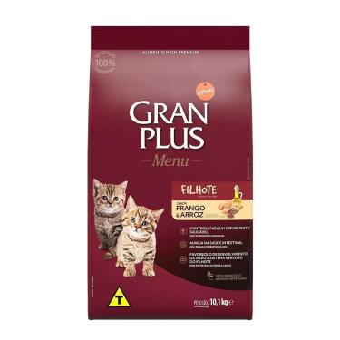 Imagem de Ração pra Gatos Filhotes Frango e Arroz 3kg GranPlus