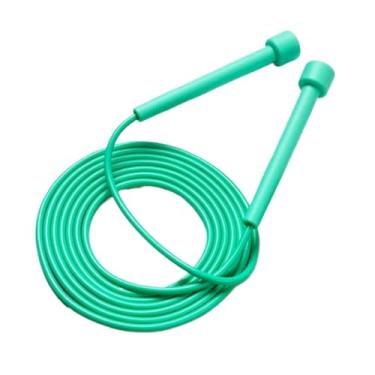 Imagem de Cordas de Pular Profissional Ajustável de PVC 250cm com Empunhaduras de 12cm (Verde Menta - TRC8971)