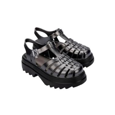 Imagem de Melissa Plataformas femininas de posse II, Preto/prata, 36