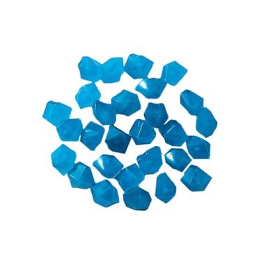 Imagem de 500pcs Pedras que Brilham no Escuro Fluorescentes em Forma de Diamante Decoração para Aquário Paisagem Aquática Jardim Caminho do