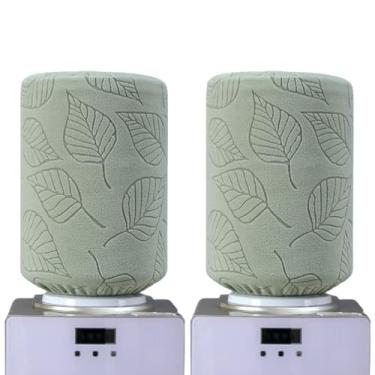 Imagem de Alunsito Pacote com 2 capas de balde de água para garrafas de água de 5 galões manga durável capa decorativa de barril de tecido durável, protetor de móveis reutilizável para cozinha de escritório em