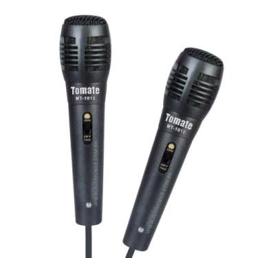 Imagem de Microfone com fio 3 Metros para Caixas de Som Amplificada - Kit 2 Unid