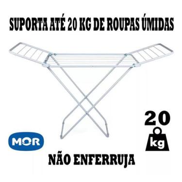 Imagem de Varal de Chão Slim com Abas Mor