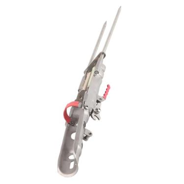 Imagem de Eujgoov Suporte de Vara de Pesca Em Aço Inoxidável, Suporte Duplo Com Mecanismo de Mola Automático para Montagem na Parede de Garagem, Caiaque, Barco, Pescadores