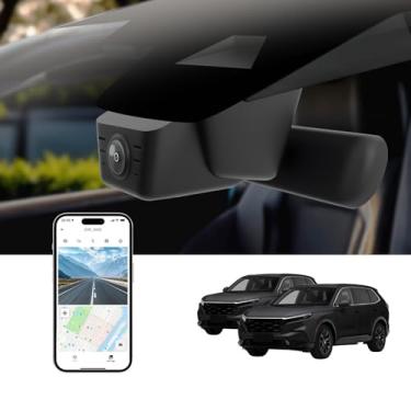 Imagem de Câmera frontal 4K Dash para Honda CR-V 2023-2026 Sport Touring EX EX-L Hybrid (Gen6) (modelo B), fácil instalação, estilo OEM, detecção de colisão, gravação em loop, WiFi e aplicativo, cartão 64G