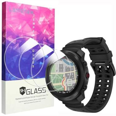 Imagem de Blueshaweu Protetor de tela compatível com relógio inteligente POLAR Vantage M3, película protetora de vidro blindado de dureza 9H [3 peças] compatível com relógio inteligente Polar Vantage M3 (HD)