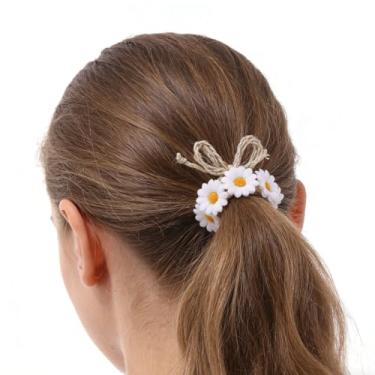 Imagem de Coroa de flores, girassol, branco, margarida, coroa de cabelo, coroa de cabeça para noivas, adereços para fotos
