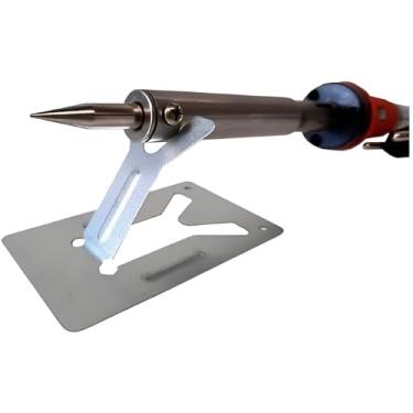 Imagem de Ferro de Solda 40W com Suporte, Ponta de Cobre e Níquel Cromo 1mm, Temperatura 480°C, Cabo 1m, 20cm, 110 volts