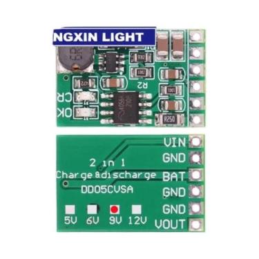 Imagem de Módulo Conversor DC-DC 5V 6V 9V 12V 3.7V 4.2V, Carregador Solar De Ene