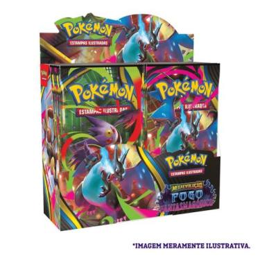 Imagem de Booster Box ME02 - Fogo Fantasmagórico - Cartas Pokémon Copag